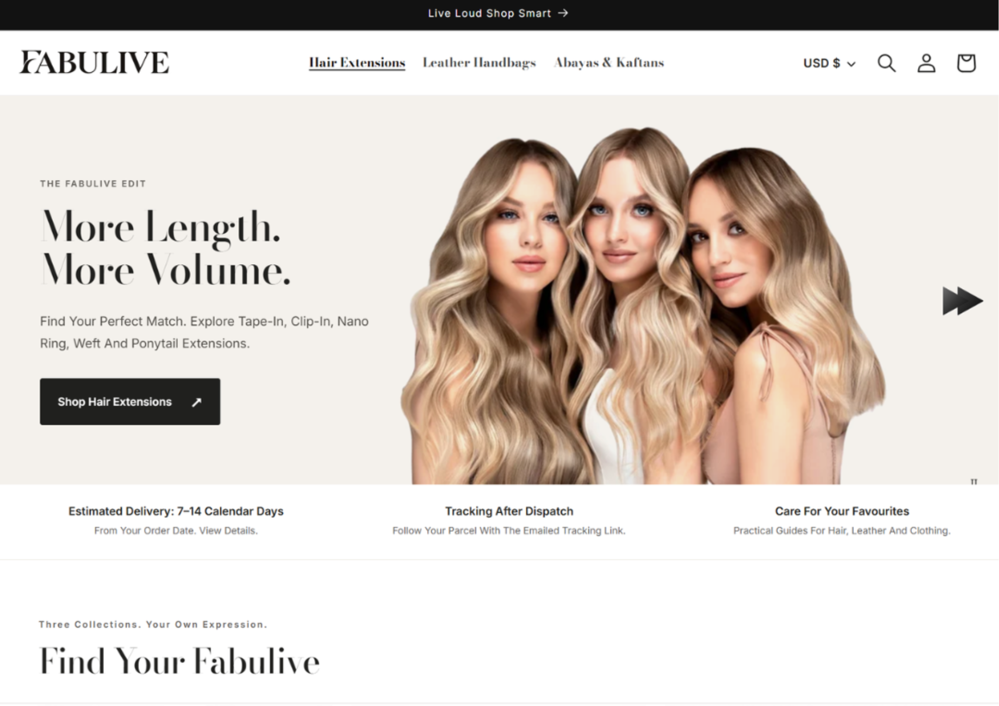 Custom Website example website